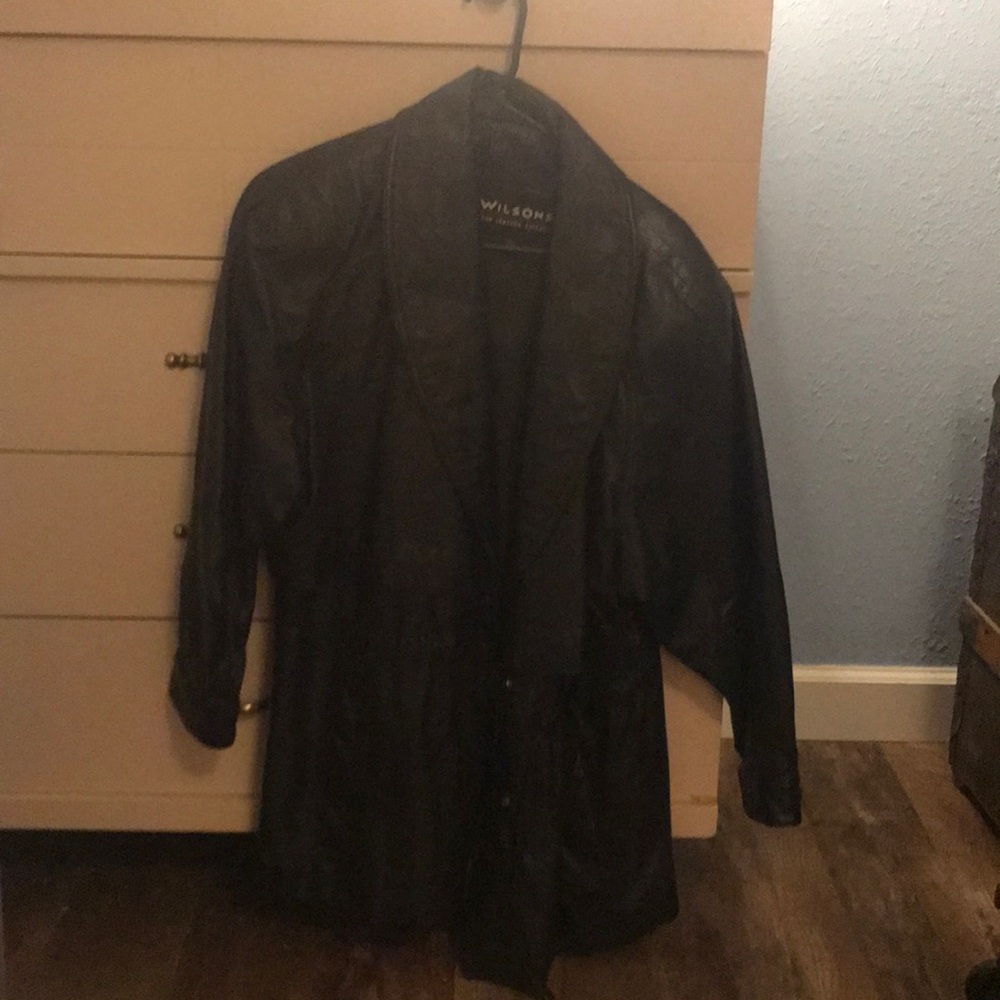 Medium Black Leather, Medium Length - image 2